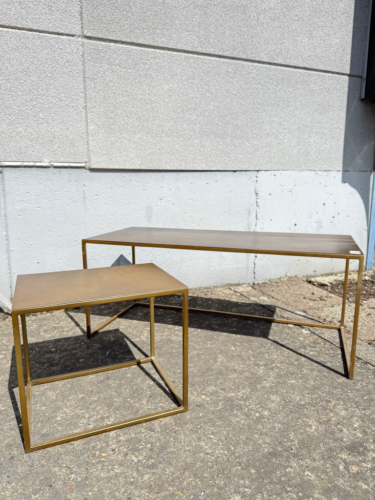 Dekocandle Set van 2 Bijzettafels – Industrieel Metaal Design