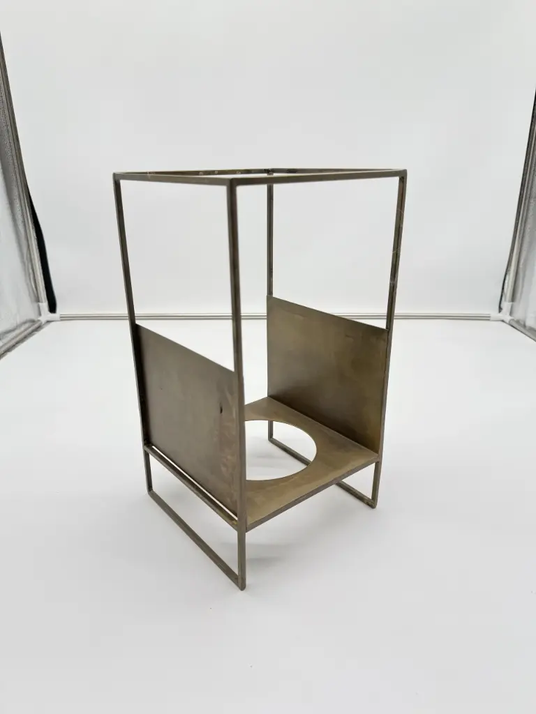 Dekocandle Nikkel Frame voor Glas – Stijlvol Metalen Design