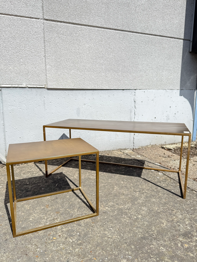 Dekocandle Set van 2 Bijzettafels – Industrieel Metaal Design