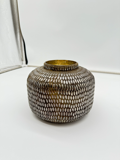 Dekocandle Geoxideerde Vaas – Rice Mosaic Design