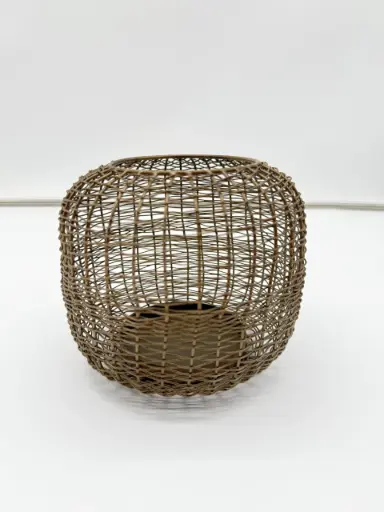 Dekocandle Wire T-Light Houder – Nikkel Antique Design